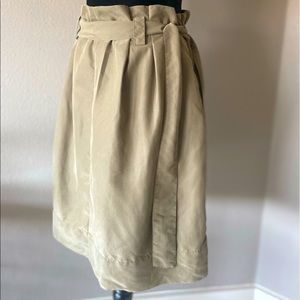 Olive Belted Skirt